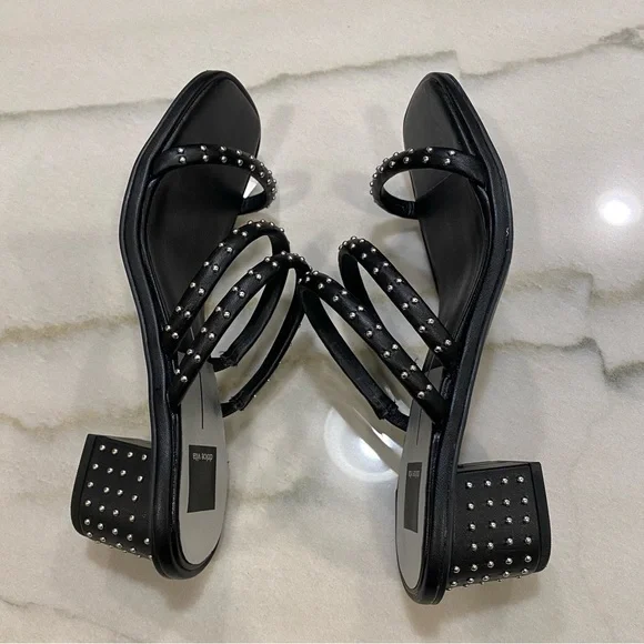 Dolce Vita Sandals Size 8.5 Studded Faux Leather - Picture 10 of 15